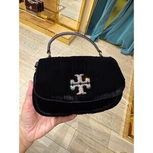 Tory Burch Britten Mini Top Handle Crossbody 169907 Black $450
